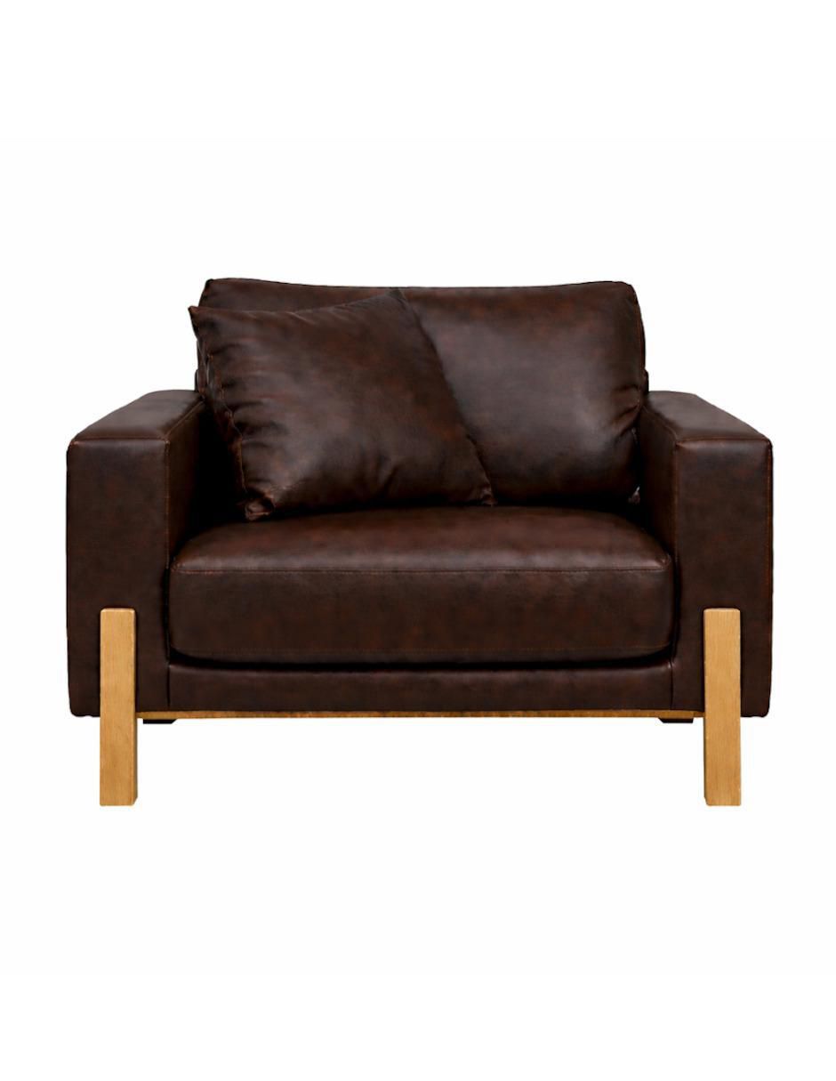 Sillón Estocolmo de piel y vinil