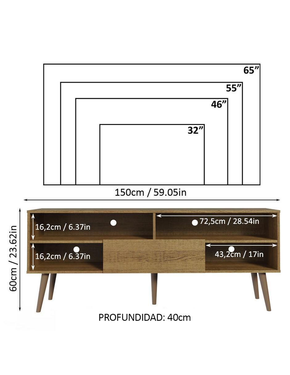 Mueble de tv armable de MDP 11