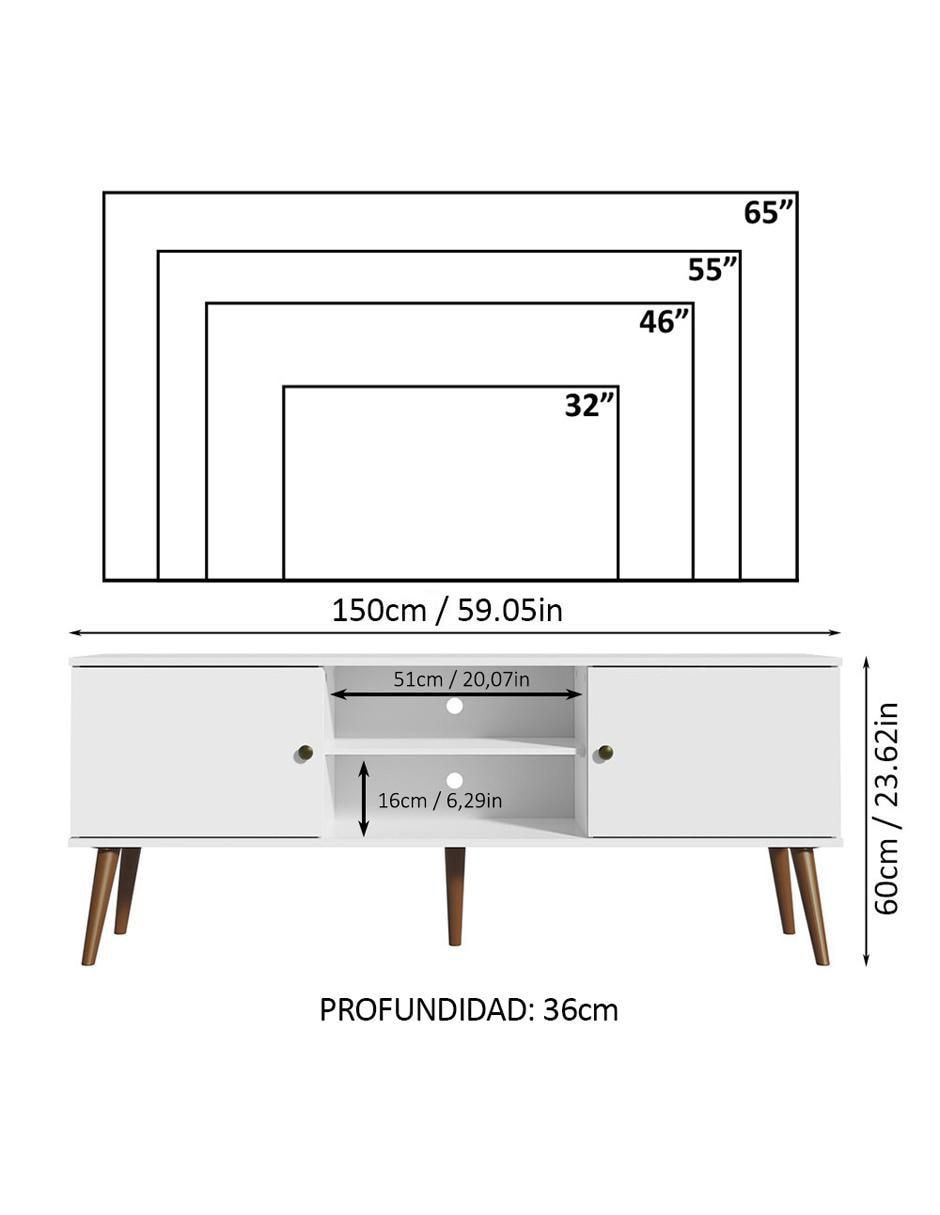 Mueble de tv armable de MDP 11