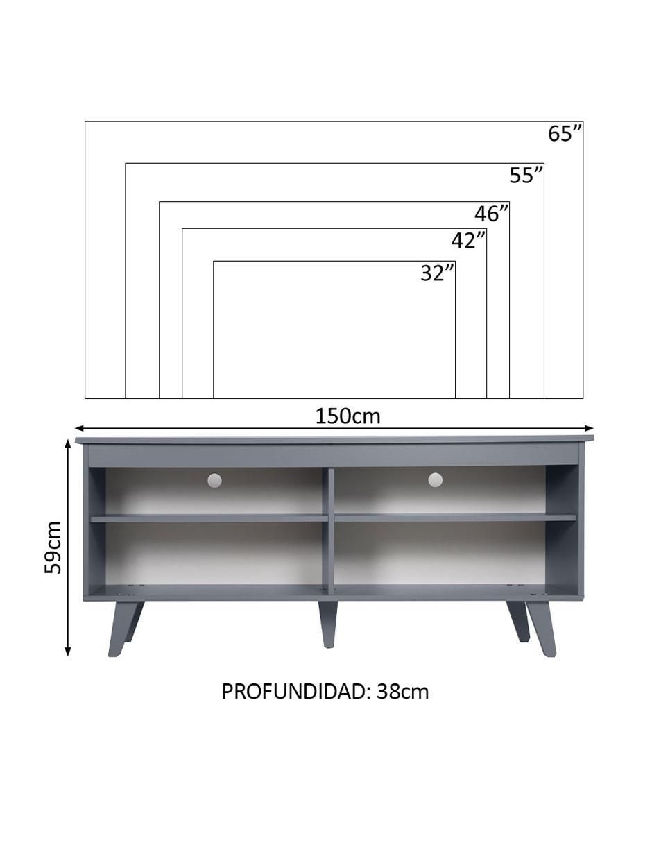 Mueble de tv armable de MDP 12