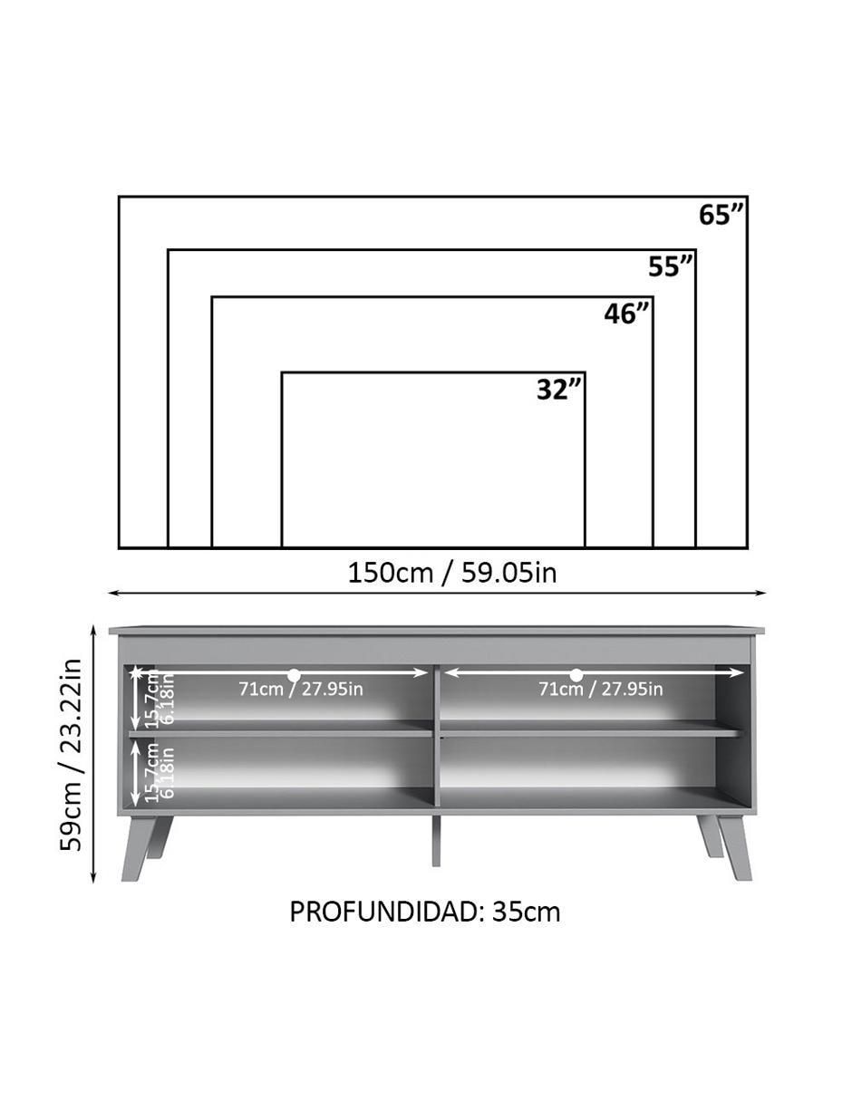 Mueble de tv armable de MDP 11