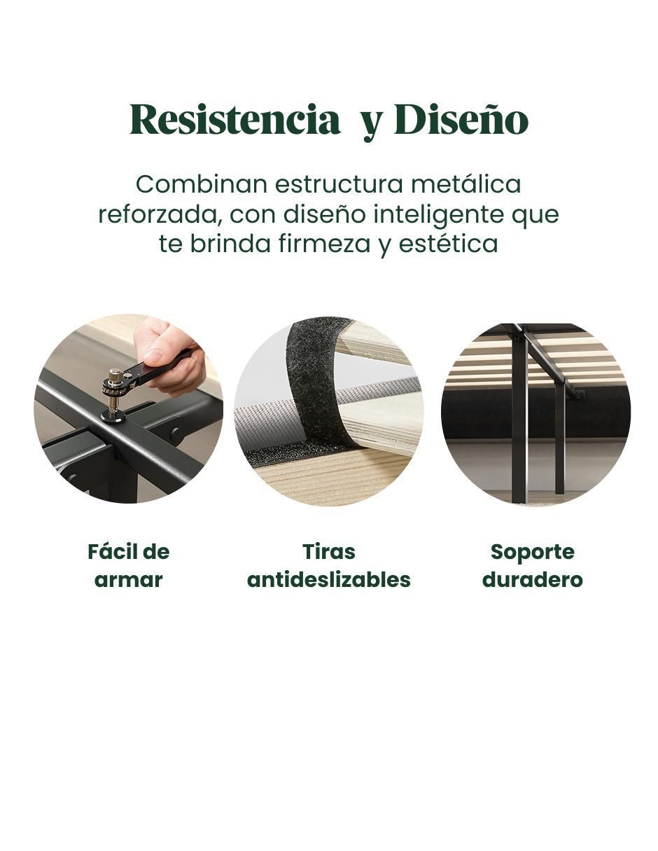 Base para cama armable Curtis de aglomerado 3