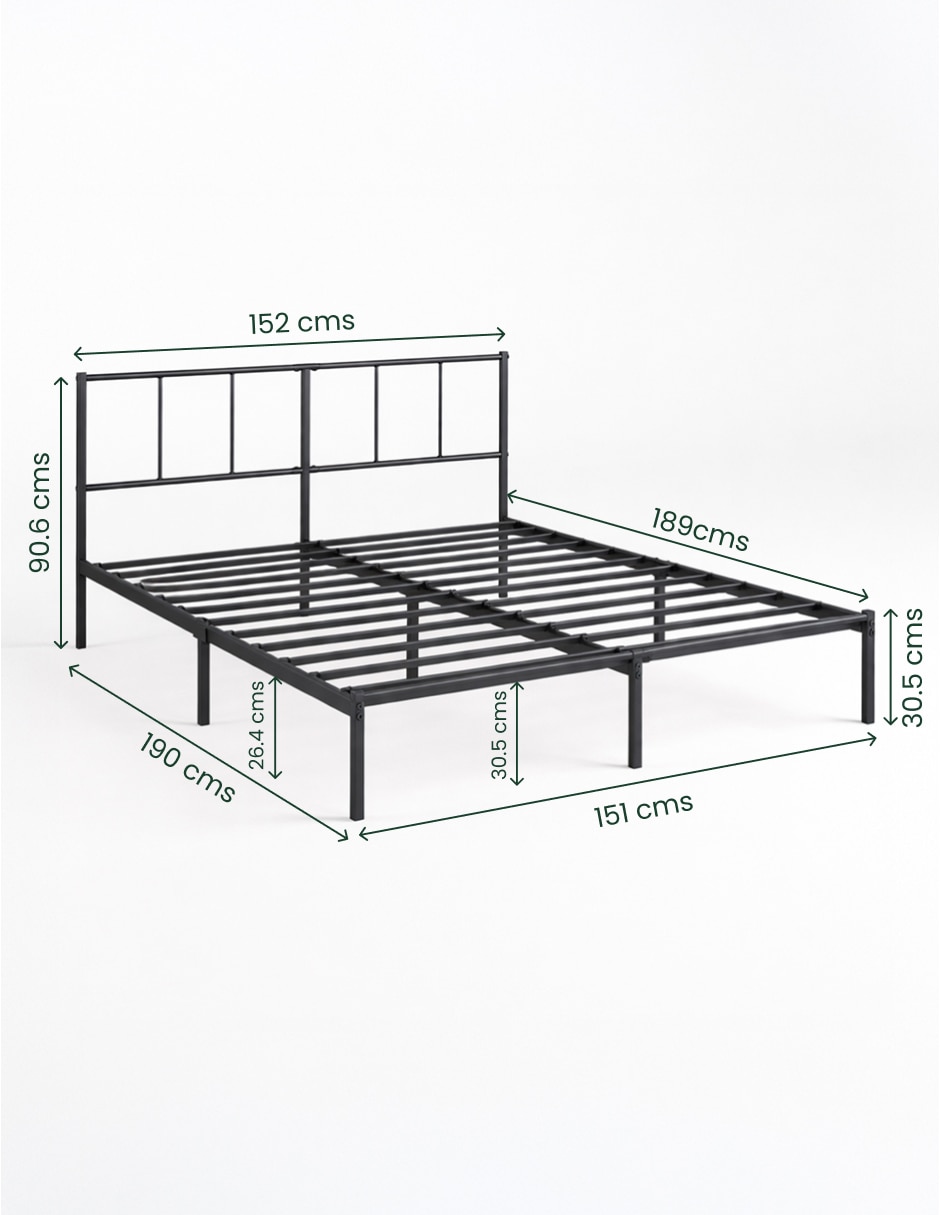 Base para cama armable Florence de acero inoxidable