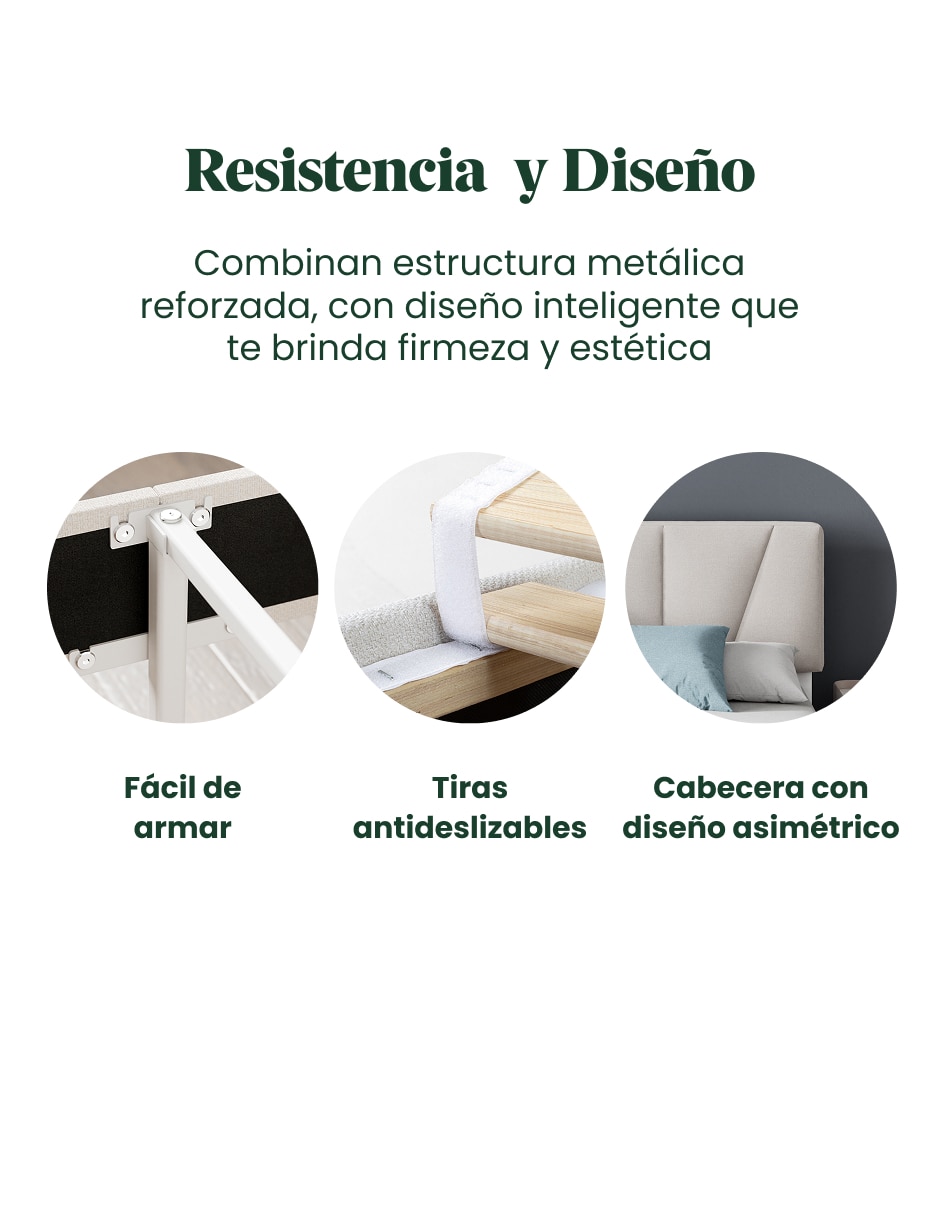 Base para cama armable Maya 3
