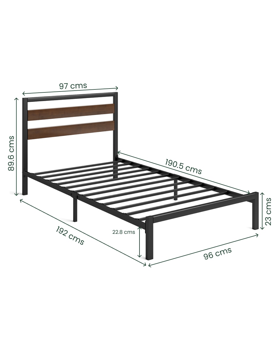 Base para cama armable Shen de acero inoxidable 5
