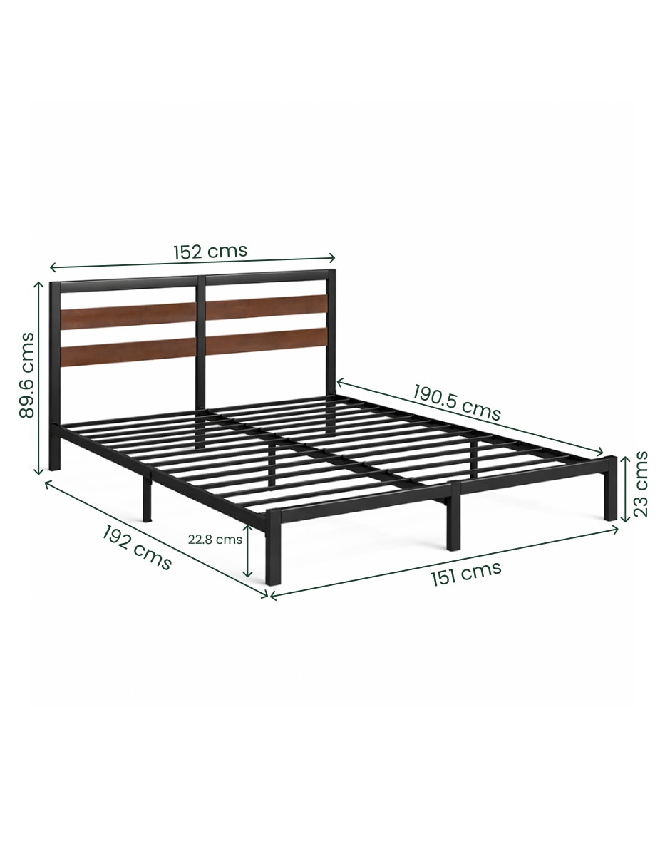 Base para cama armable Shen de acero inoxidable