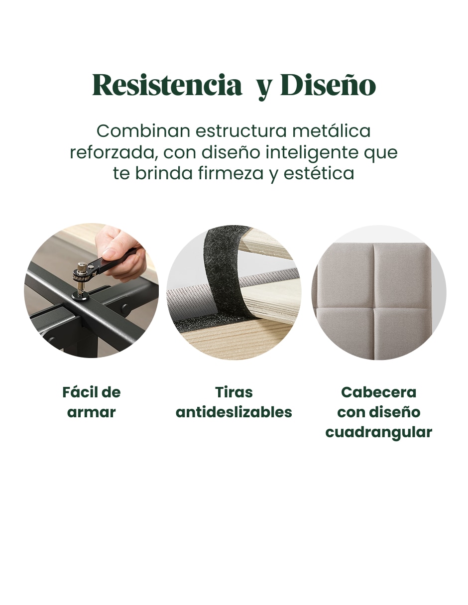 Base para cama armable Leo 4