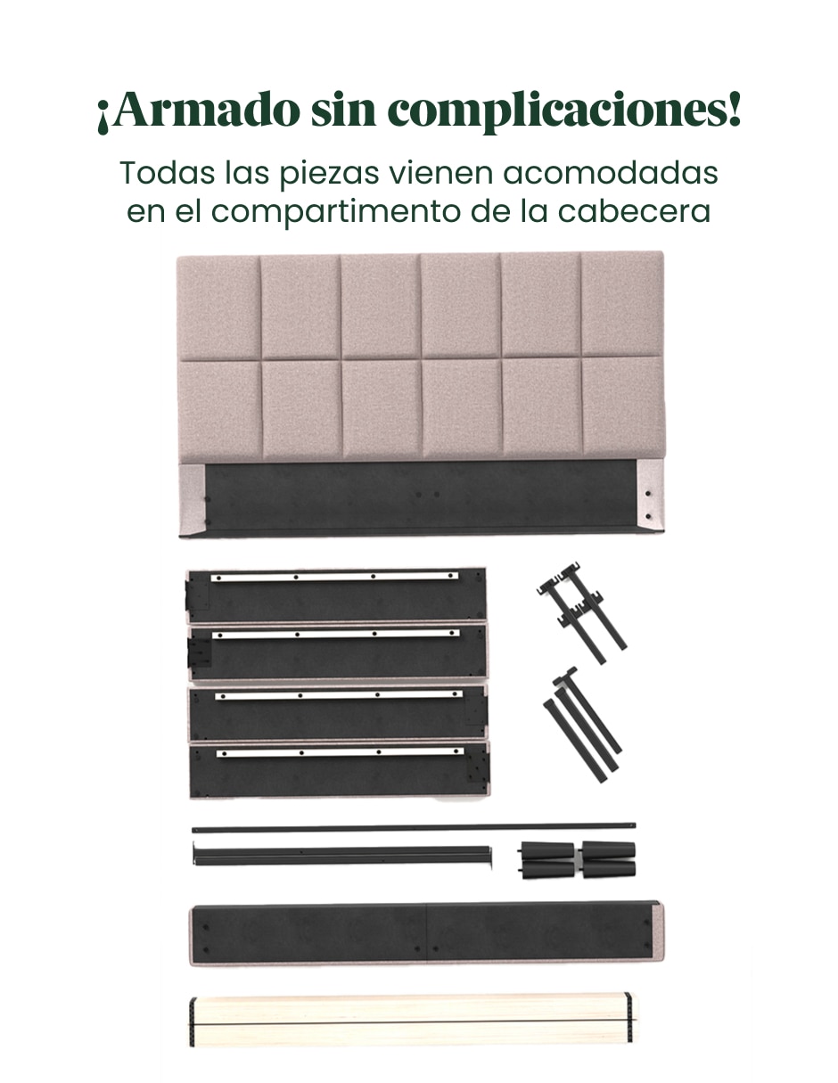 Base para cama armable Leo 7