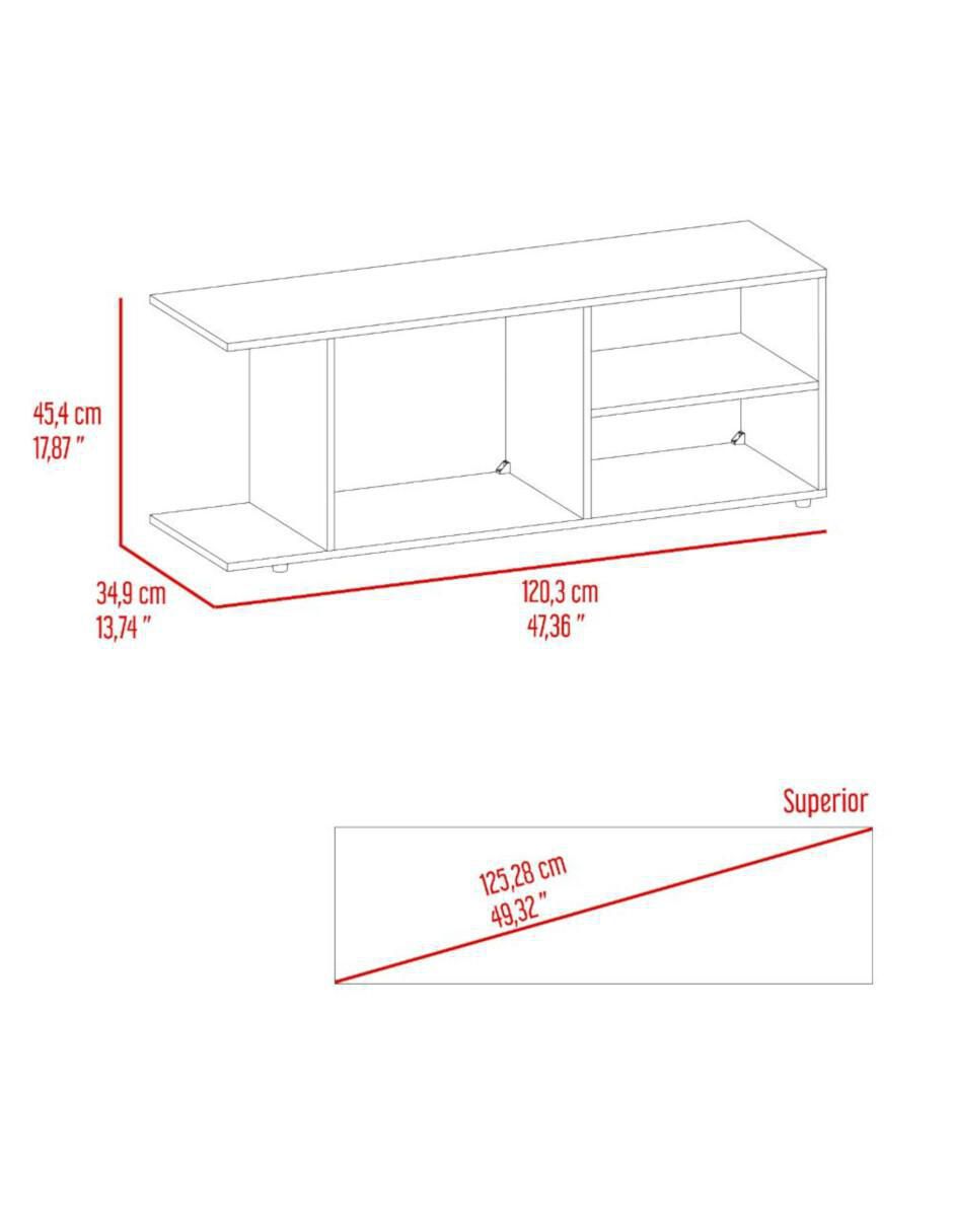 Mueble de TV armable Wood de melamina 6