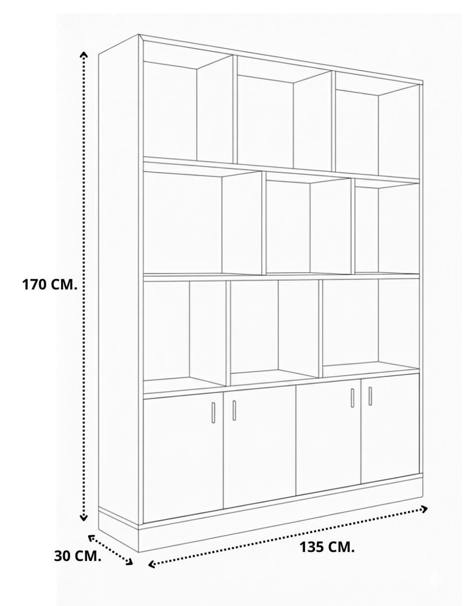 Librero armable Muebles de melamina 6