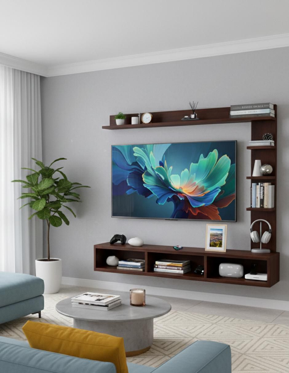 Mueble flotante para TV armable Muebles de melamina 3