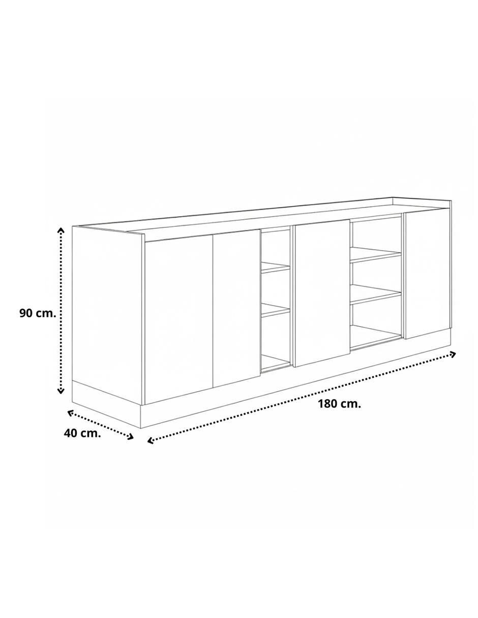 Mueble de TV armable Muebles de melamina 7