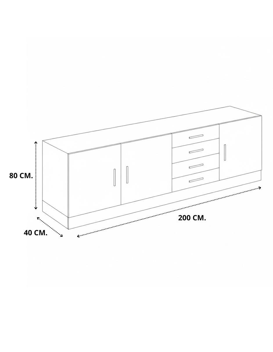 Mueble de TV armable 7