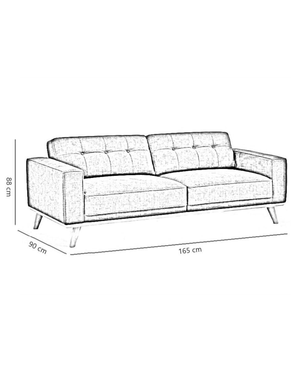 "love seat" valencia design burdeos "de" tela
