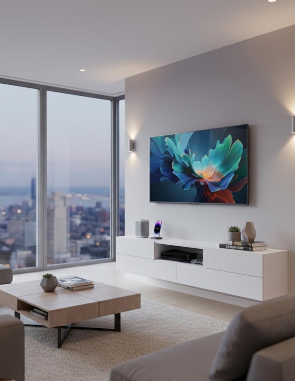 Mueble flotante para TV armable Muebles de melamina 4