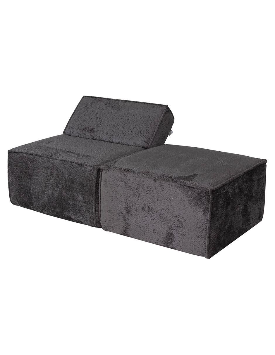 Sofá cama Fernanda con taburete de tela 12