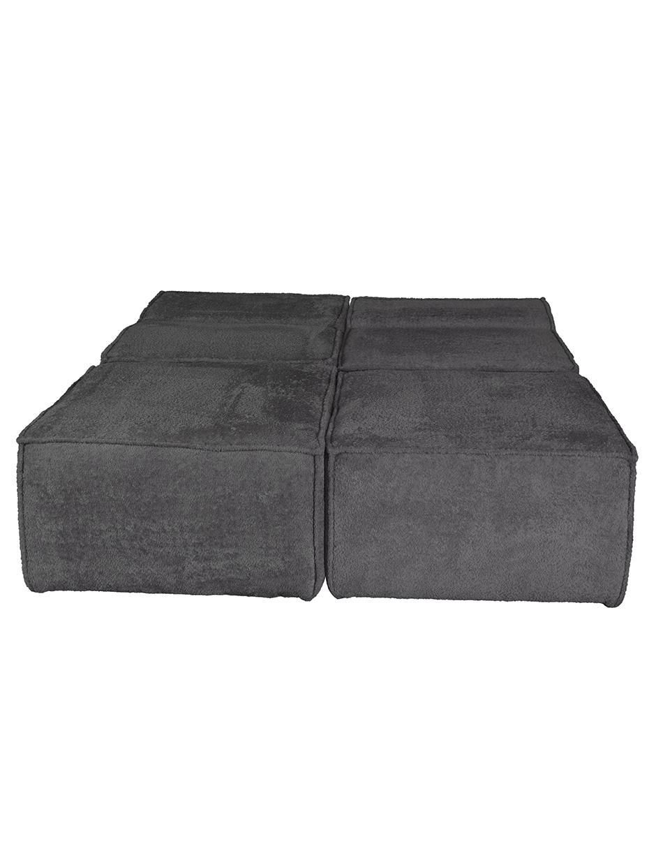 Sofá cama Fernanda con taburete de tela 15