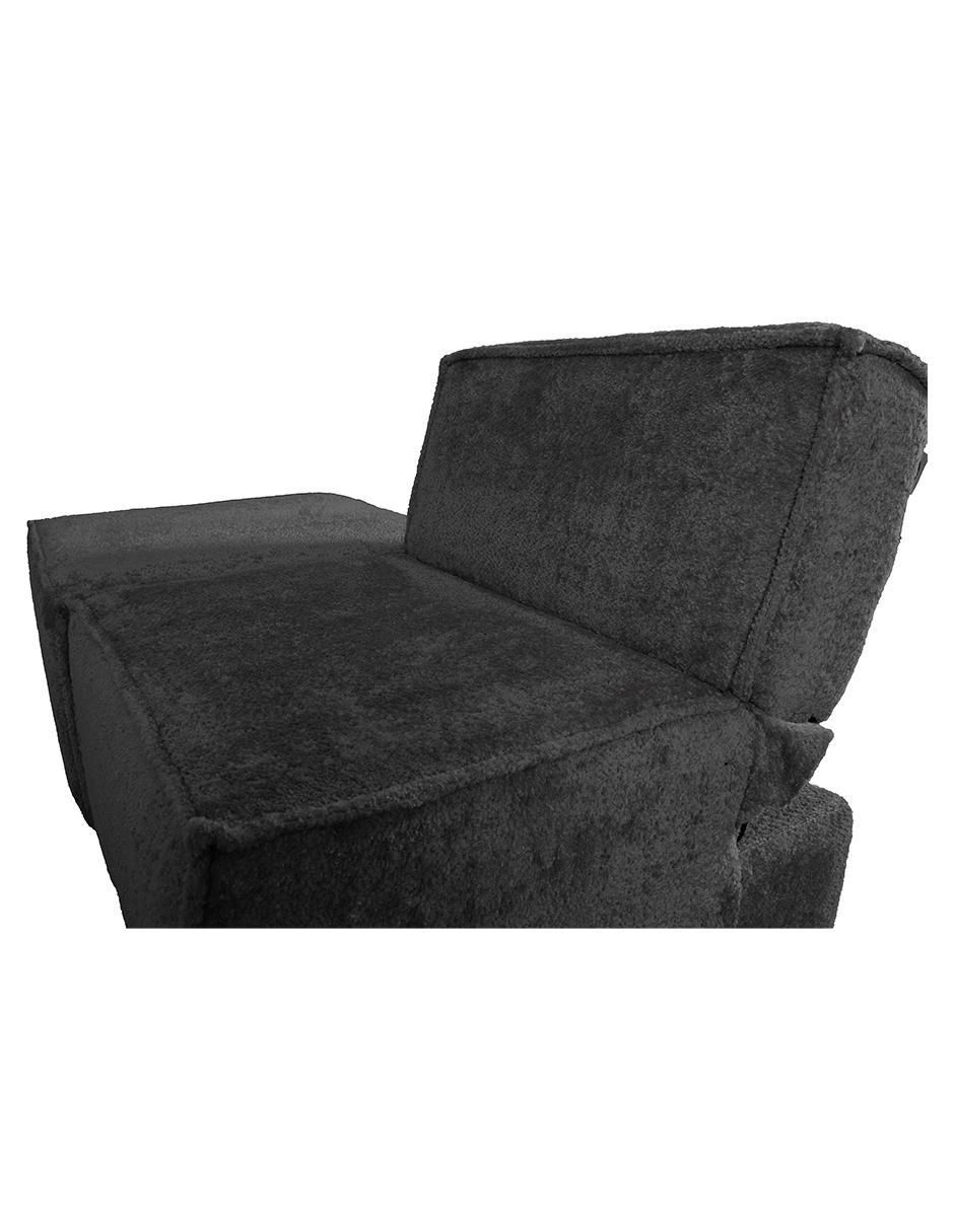 Sofá cama Fernanda con taburete de tela 10