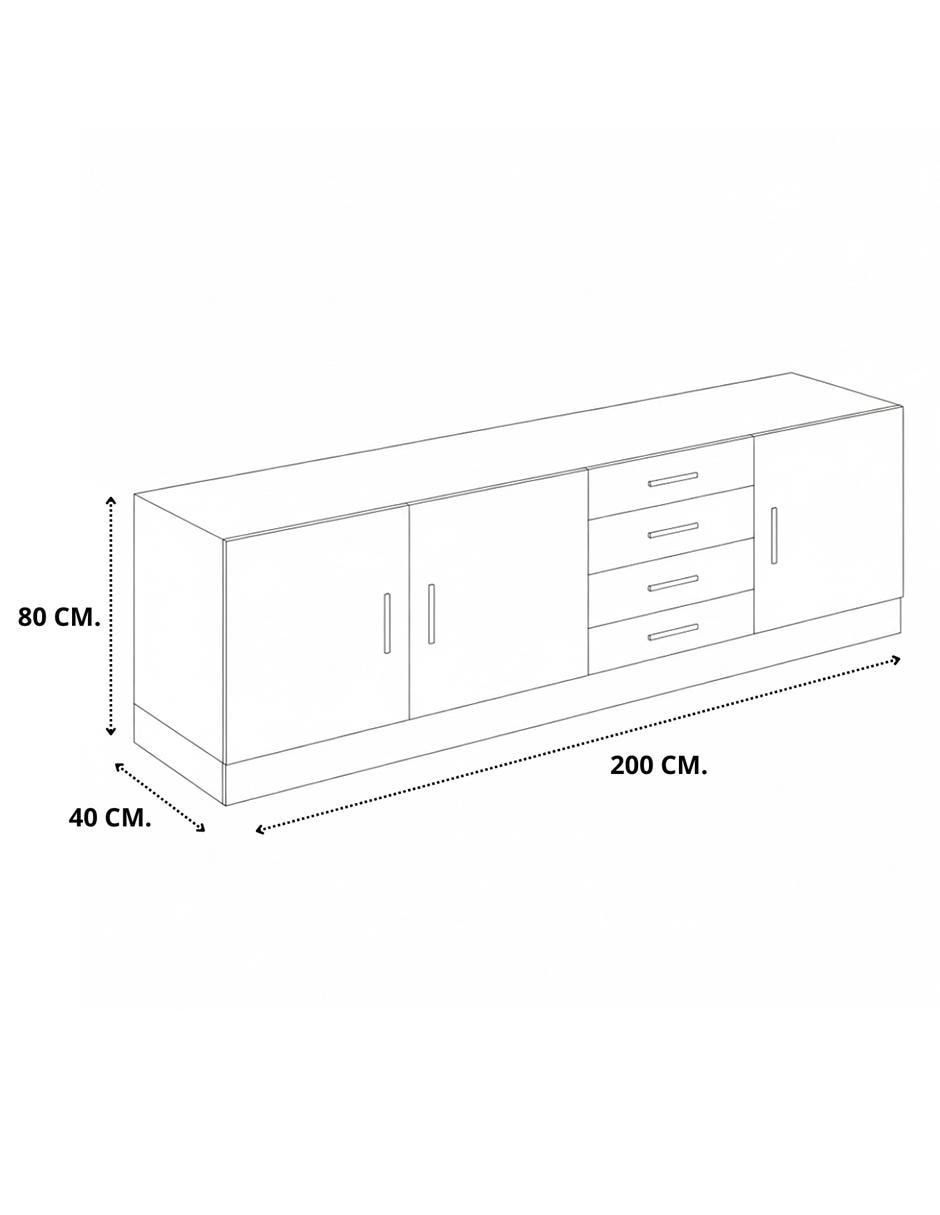 Mueble de TV armable Muebles de melamina 7