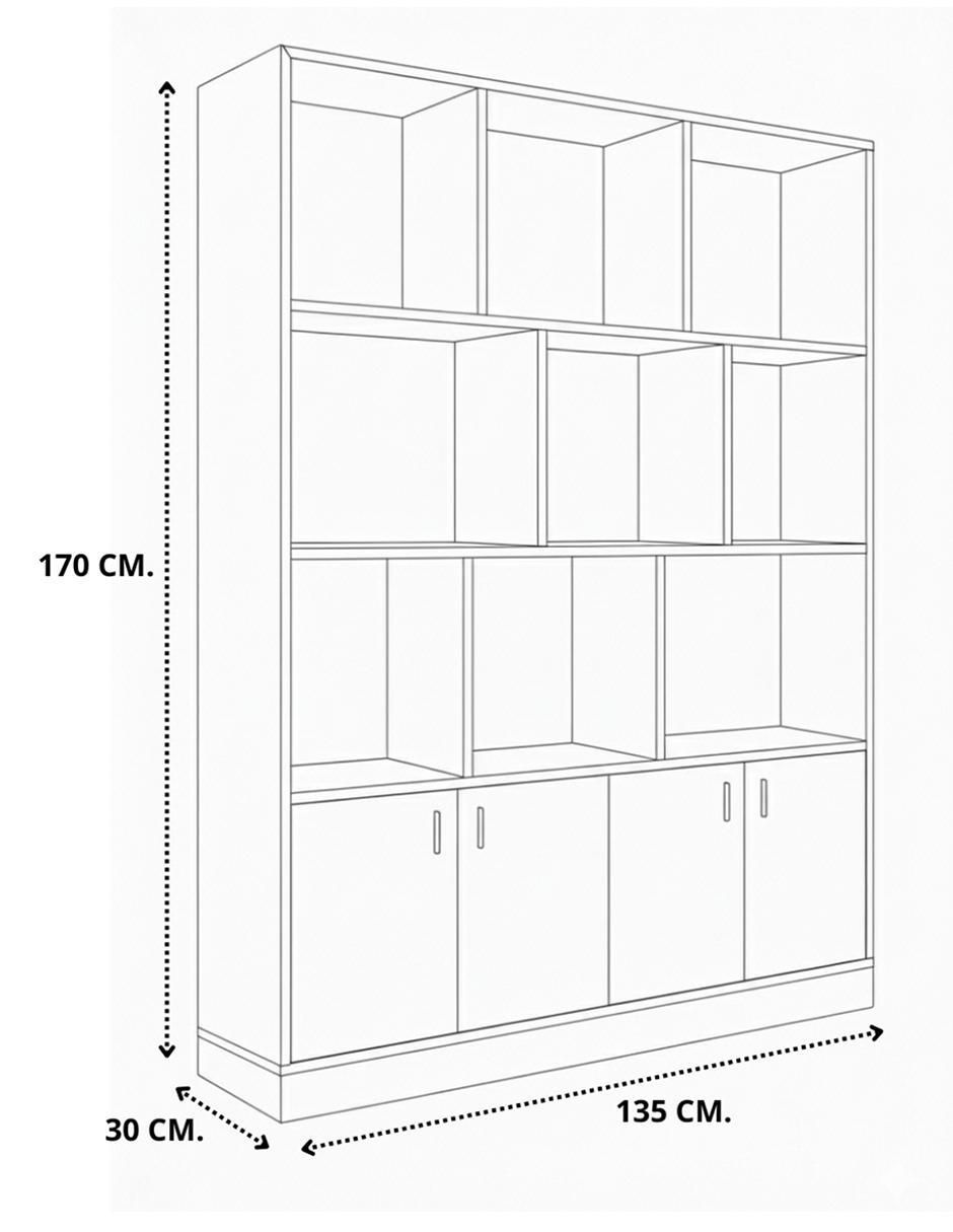 Librero armable Muebles de melamina 6