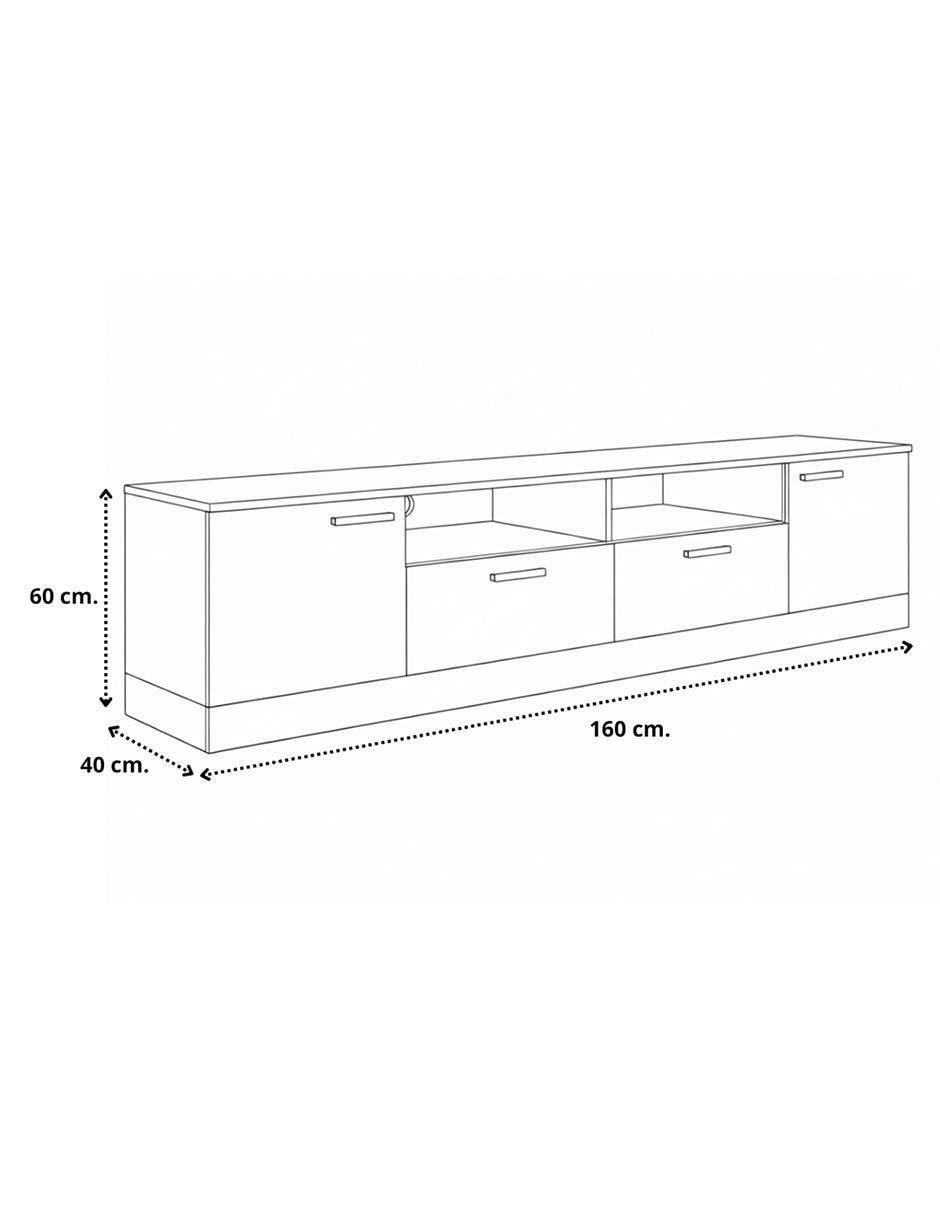 Mueble de TV armable Muebles de melamina 6
