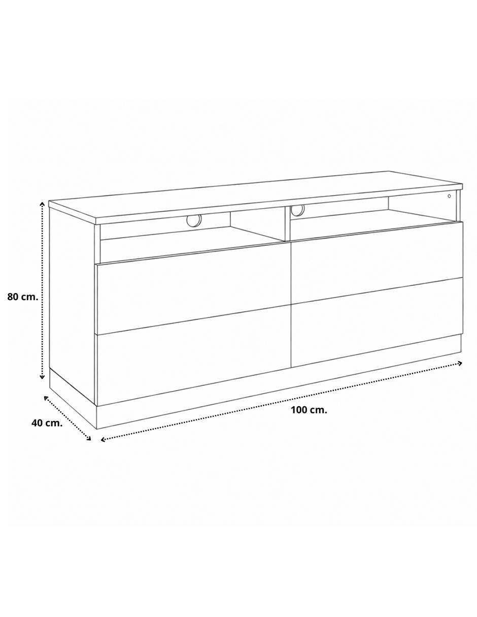 Mueble de TV armable Muebles de melamina 7
