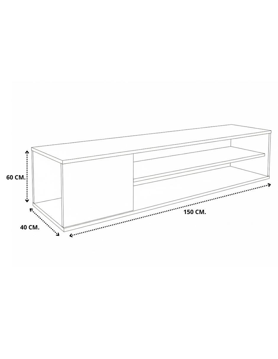 Mueble flotante para TV armable Muebles de melamina 7