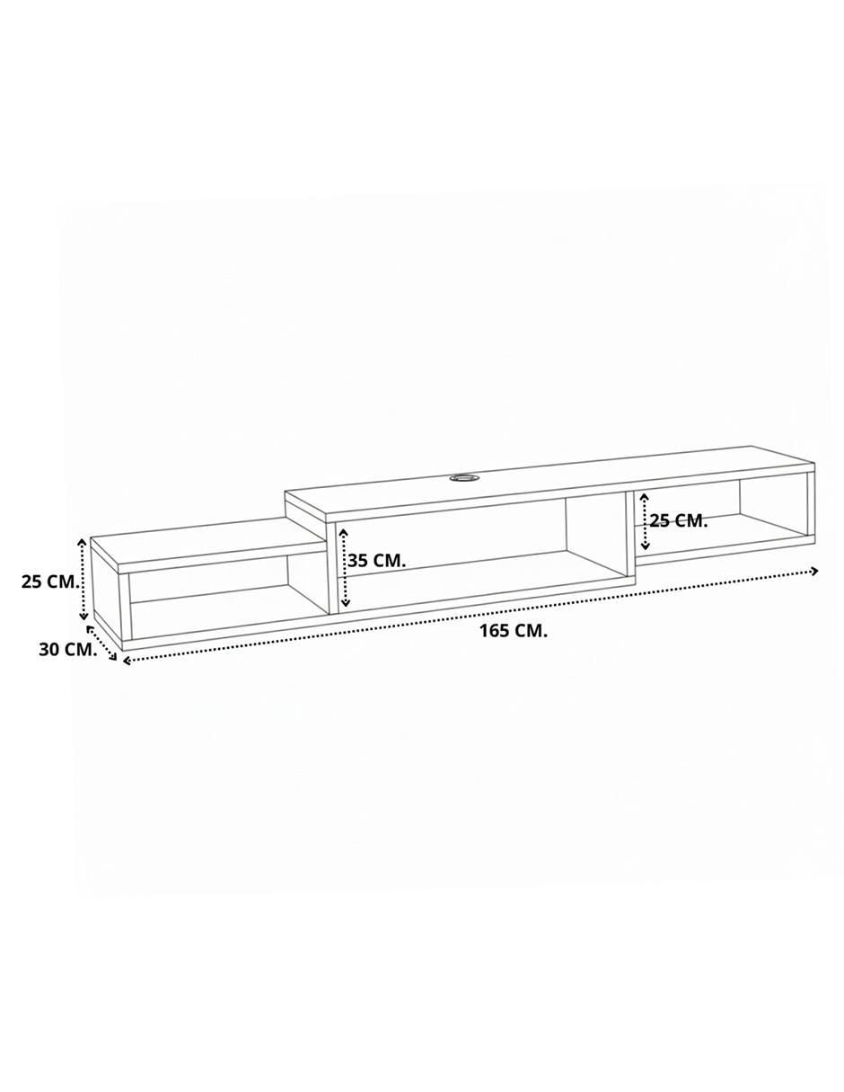 Mueble flotante para TV armable Muebles de melamina 5