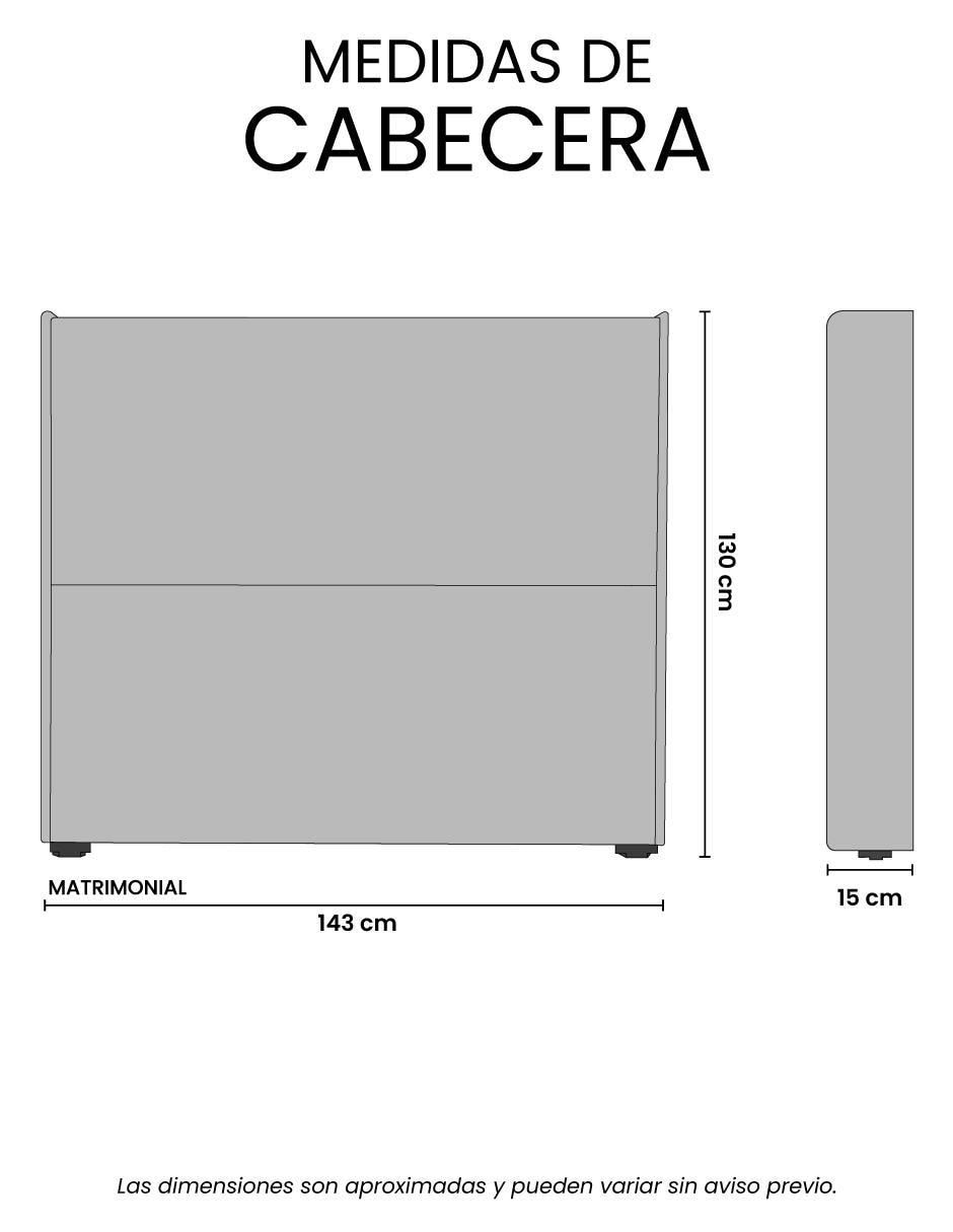 Cabecera Wing de madera pino 6