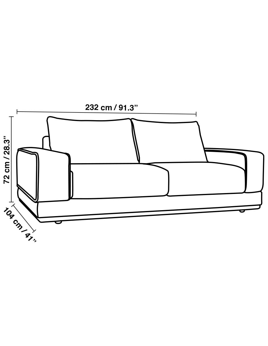Love seat Carbajal de lino 12