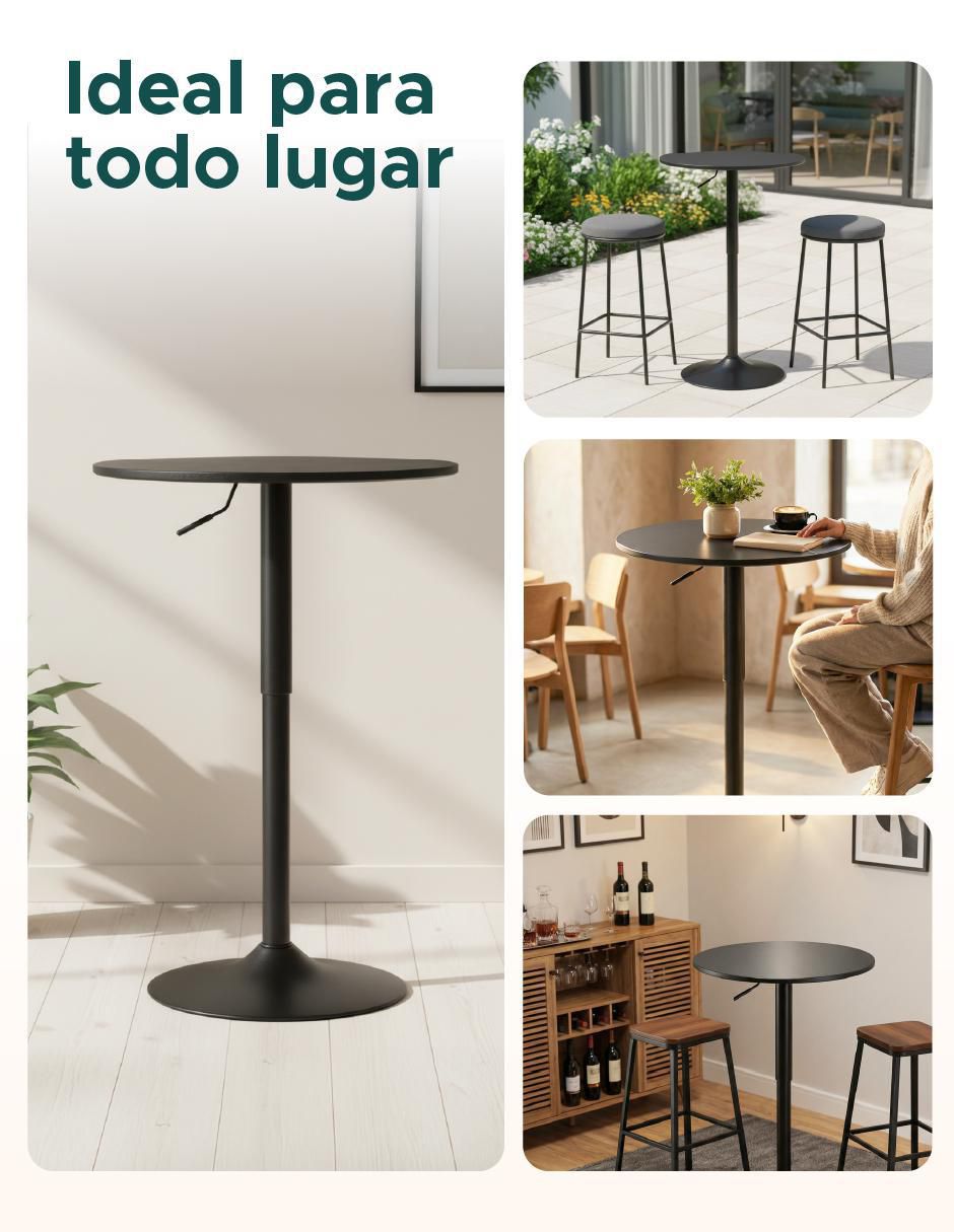 Mesa bar extensible armable de MDF 2