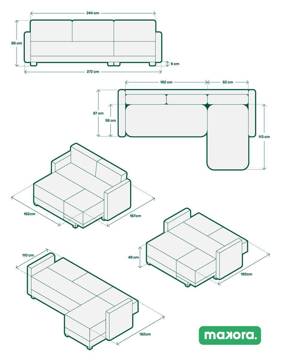 Sala modular Bennet de lino 11