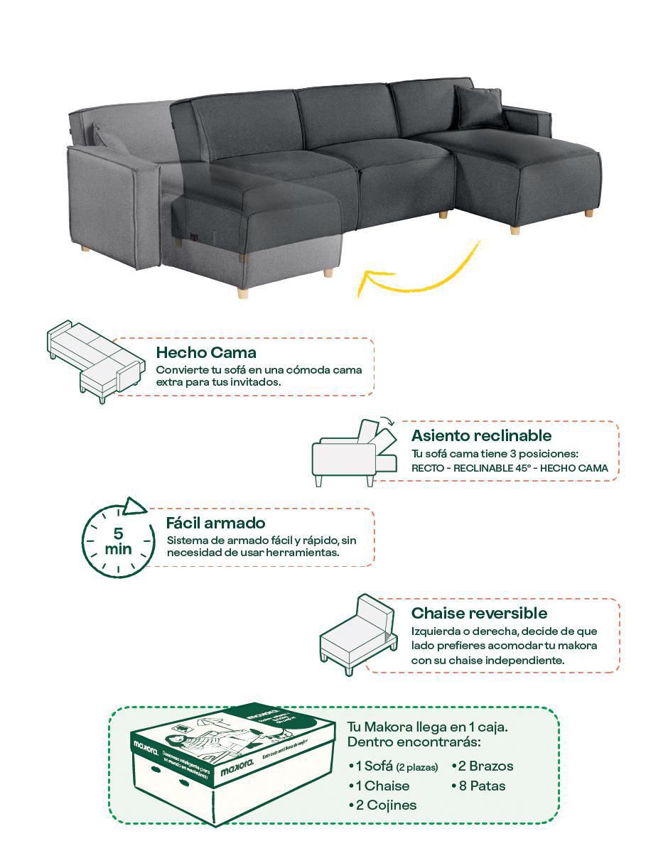 Sala modular Bennet de lino 8