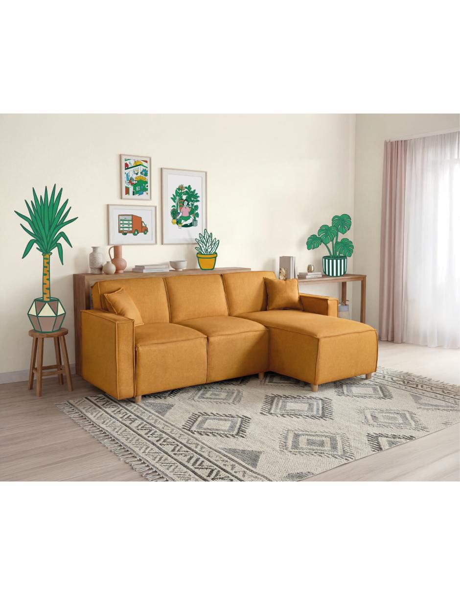 Sala modular bennet con memory foam makora "de" lino