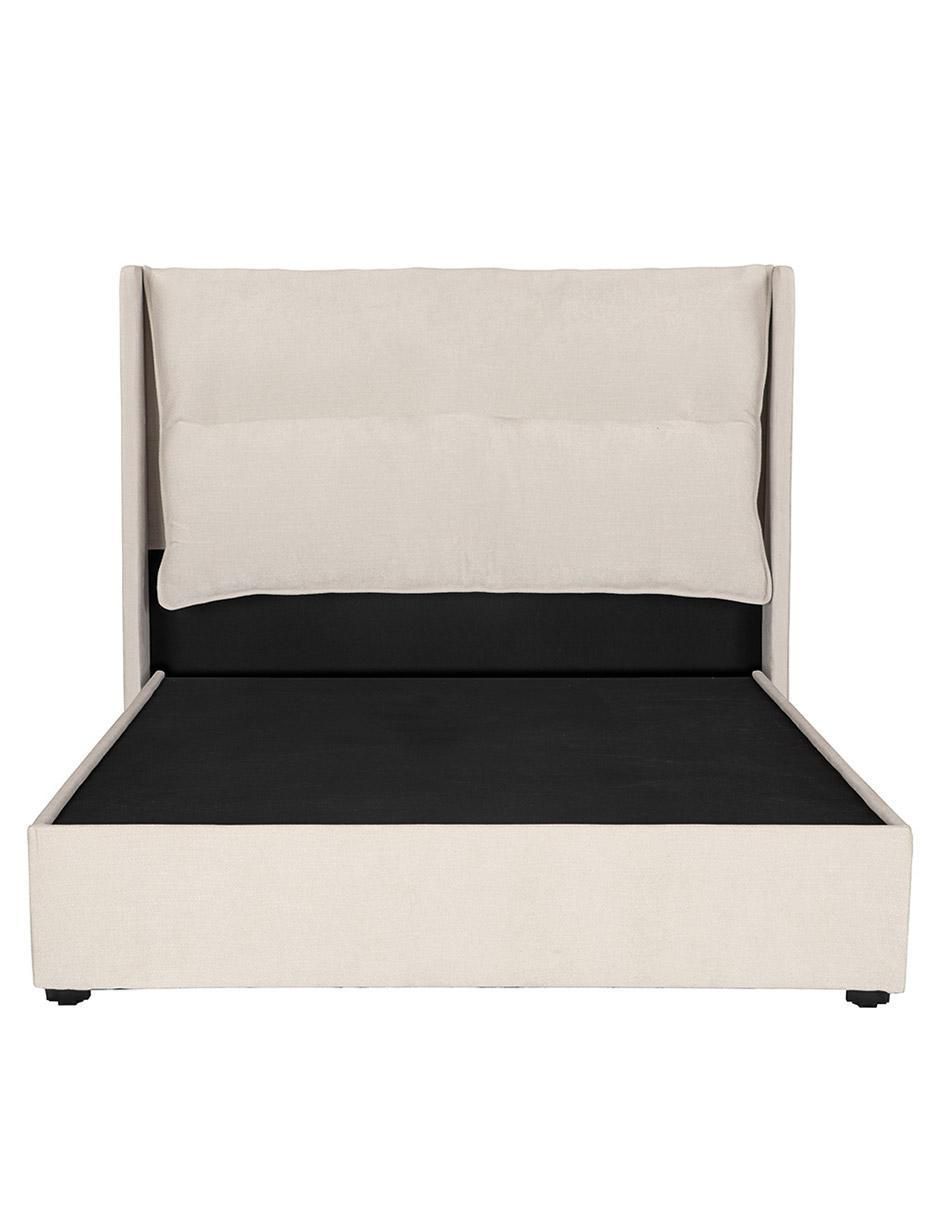 Cama de madera y tela Cama de madera y tela