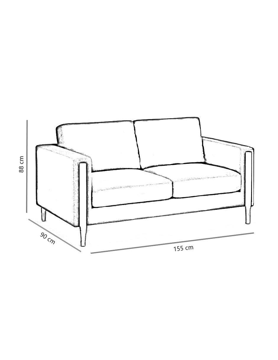 "love seat" valencia design svelo "de" tela