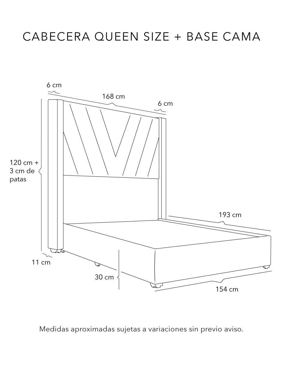 Cama Aurora de madera y tela