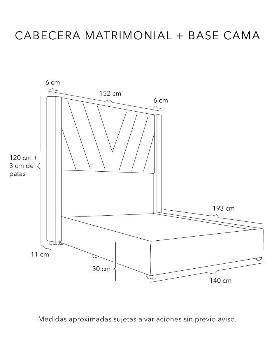 Cama Aurora de madera y tela 7