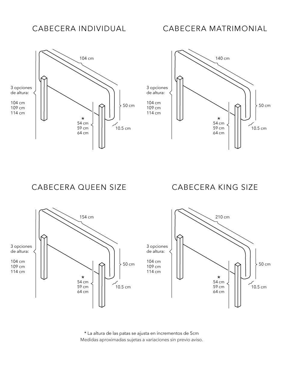 Cabecera de madera pino 6